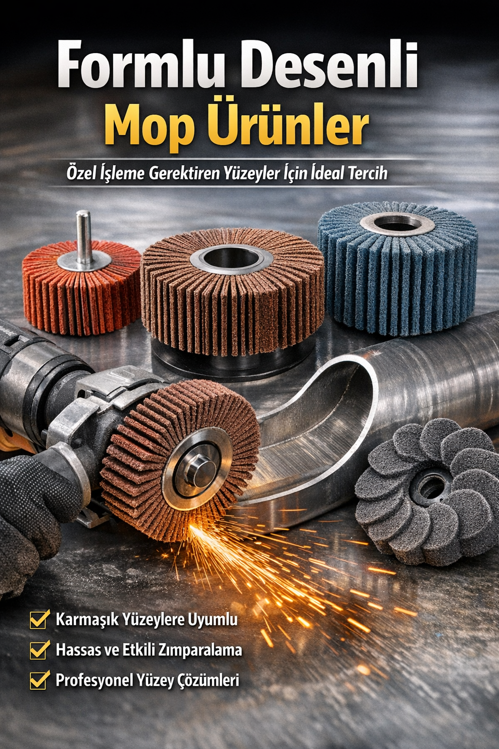 Formlu Desenli Mop Ürünler İle Hassas Yüzey İşleme